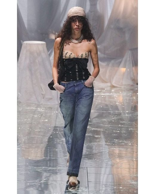 Valentino Black Plusdepois Print Chiffon Top