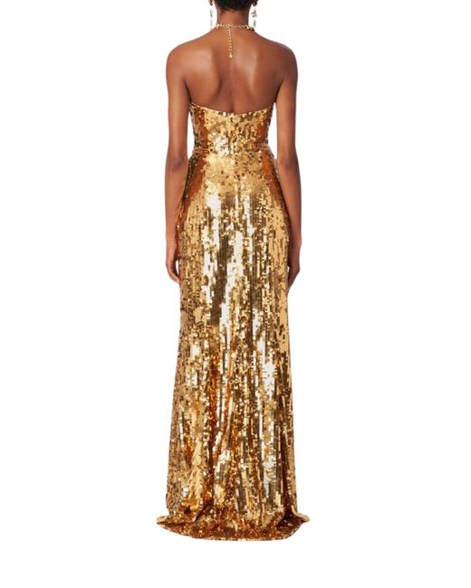 Carolina Herrera Metallic Sequin-embellished Gown