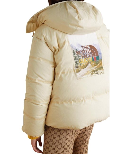 Gucci Natural X The North Face Down-feather Coat
