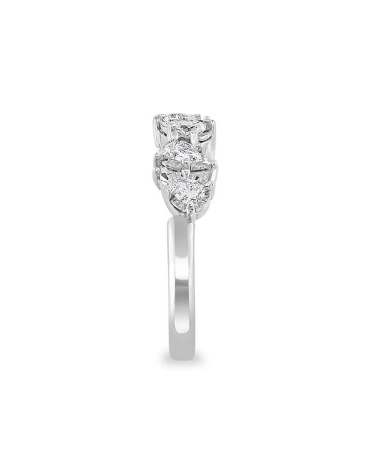 Effy Metallic 14k White Gold Pavé Diamond Ring