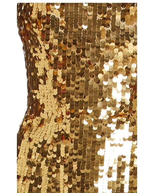 Carolina Herrera Metallic Sequin-embellished Gown