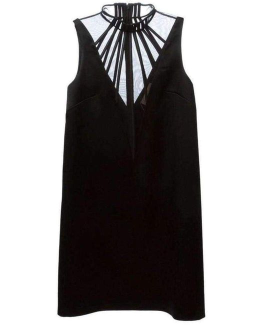 Christopher Kane Abstract Boning Black Dress