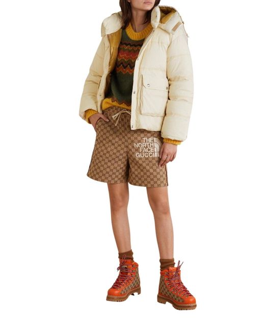 Gucci Natural X The North Face Down-feather Coat
