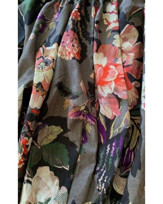 Dries Van Noten Multicolor Off-the-shoulder Cotton Midi Dress