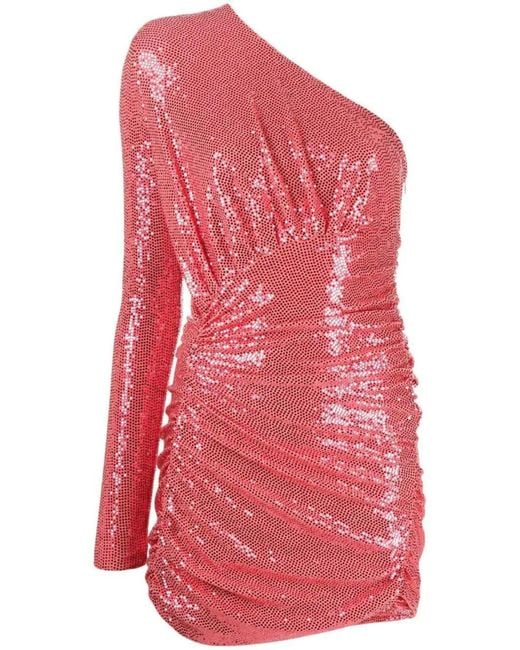 Alexandre Vauthier Red Sequin-embellished Mini Dress