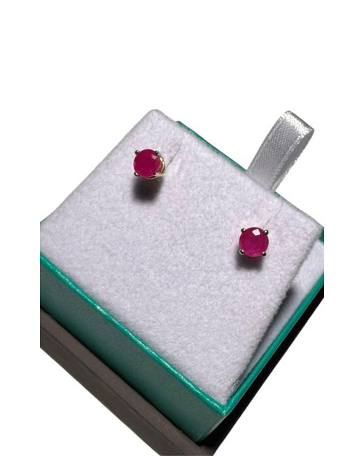 Effy Red Ruby Royale 14k Gold Ruby Stud Earrings