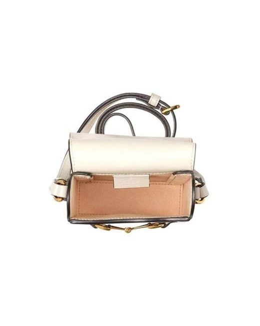 Gucci White Horsebit 1955 Mini Bag
