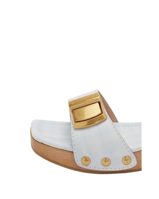 Jacquemus White Les Tatanes Leather Slides Sandals