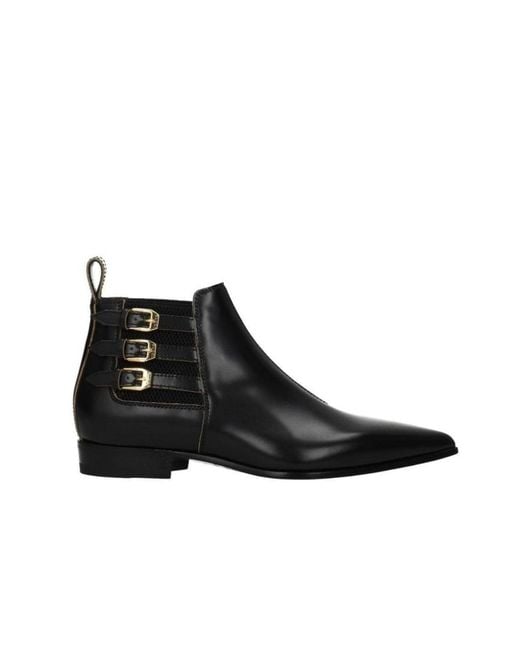 Gucci Black Ankle Leather Boots