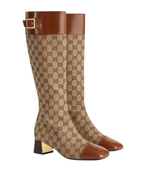 Gucci Brown Ellis Supreme Boots
