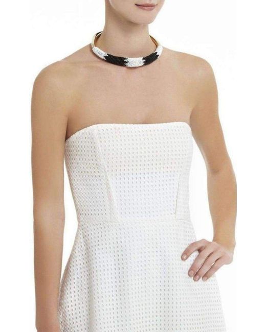 BCBGMAXAZRIA Multicolor Seed Bead Necklace