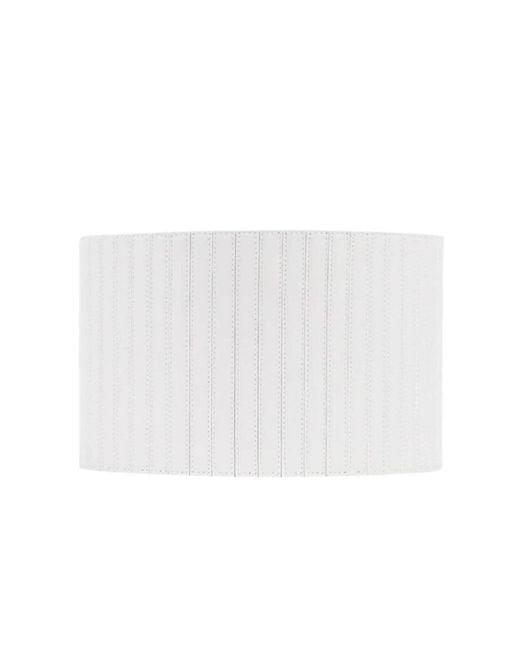 Alaïa White Ribbed Stretch Corset Belt