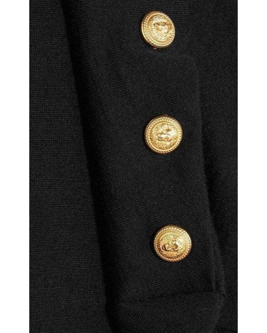 Balmain Black Knit Turtleneck Fine Wool Sweater Fr 38 (us 8)