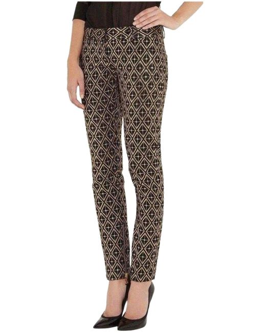 Balmain Metallic Jacquard Skinny Pants