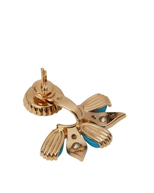 Gucci Blue Resin Crystal Single Earring