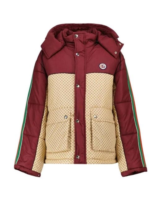 Gucci Red Down-feather Reversible Coat