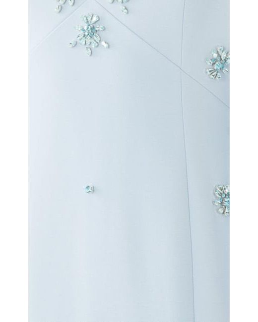 Huishan Zhang Blue Aurore Crystal-embellished Midi Dress