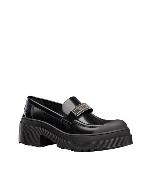 Dior Black Code Leather Loafer