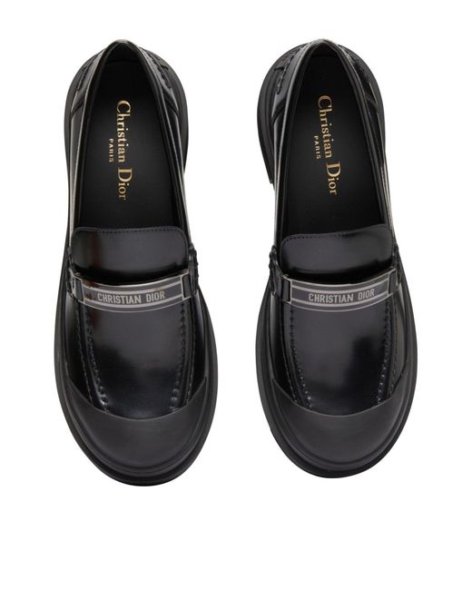 Dior Black Code Leather Loafer