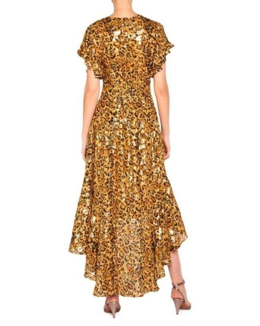 Ba&sh Multicolor Grace High-low Silk-blend Dress