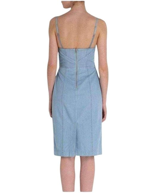 Acne Blue Boned Light Weight Denim Dress