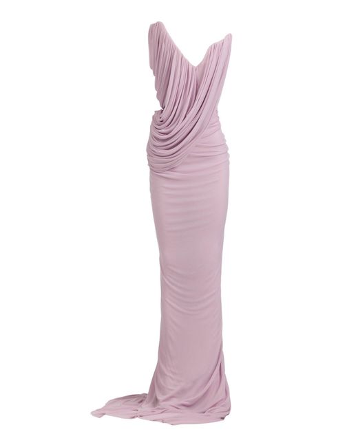 Maticevski Purple Systema Draped Jersey Gown