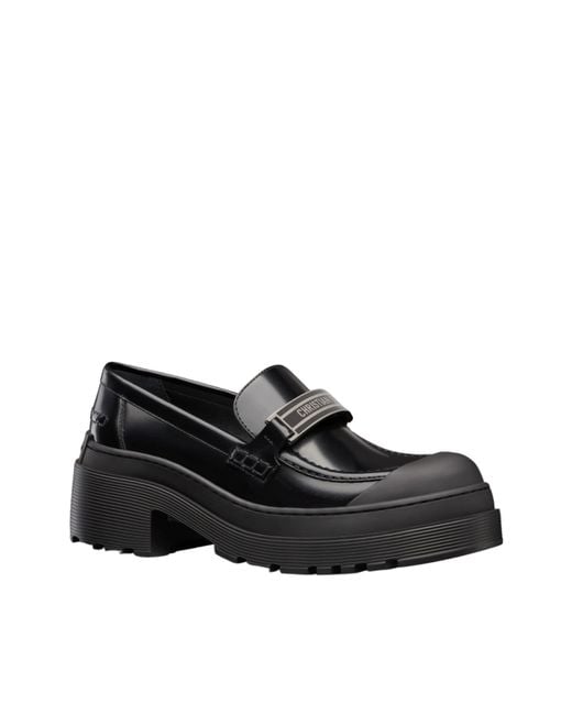 Dior Black Code Leather Loafer