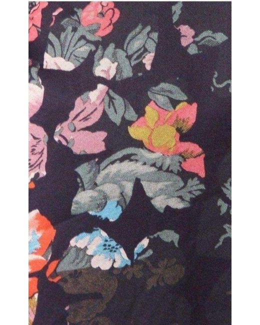 Dries Van Noten Black Floral Print Dress