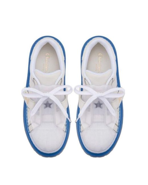 Dior Blue Id Leather Sneaker