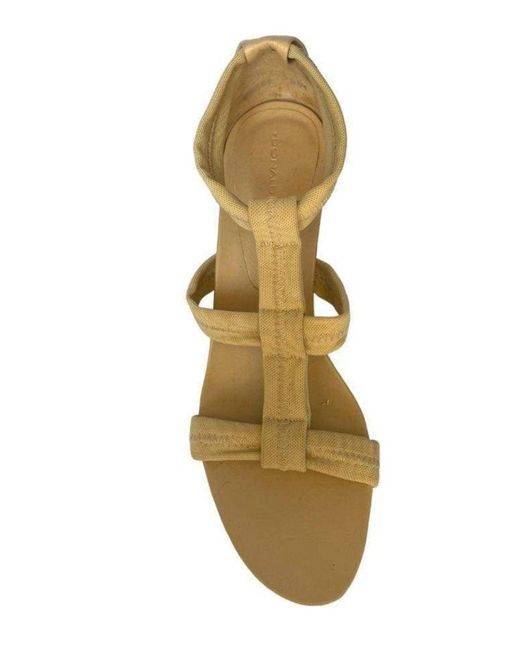 Donald J Pliner Natural Wide Stretch Straps Sandal Shoes