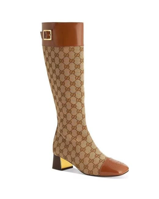 Gucci Brown Ellis Supreme Boots