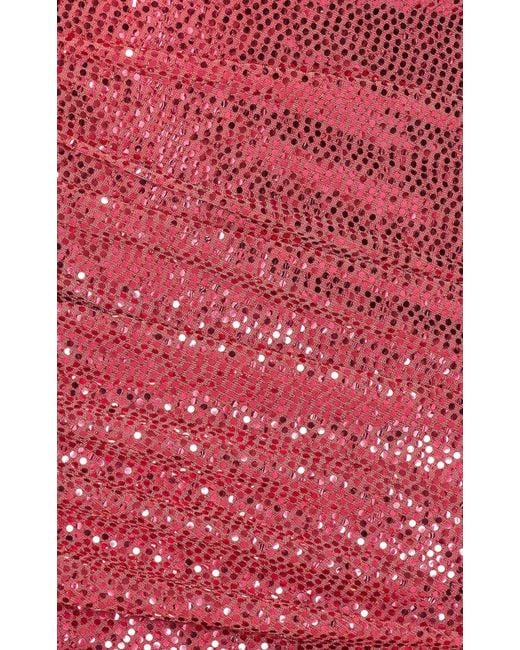 Alexandre Vauthier Red Sequin-embellished Mini Dress