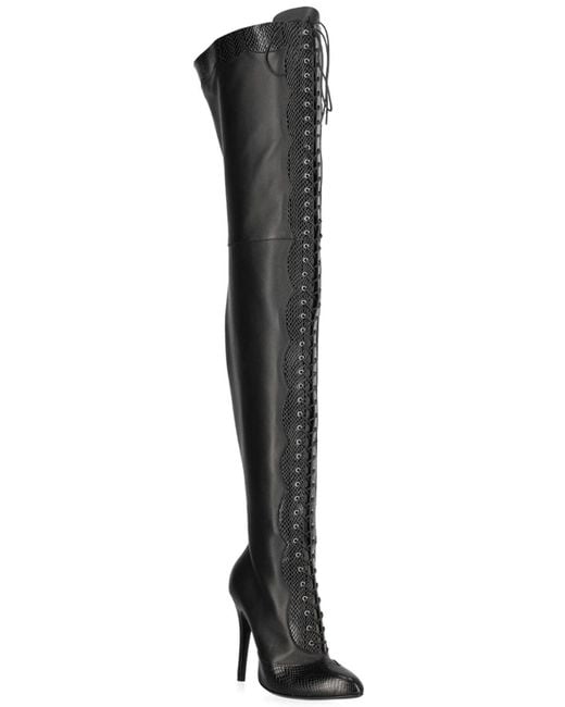 Gucci tall deals black boots