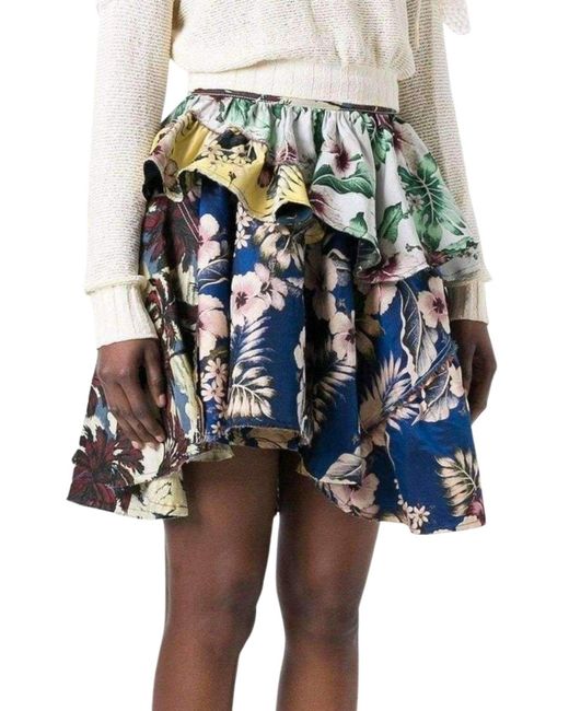 Philosophy Di Lorenzo Serafini Multicolor Floral Print Skirt