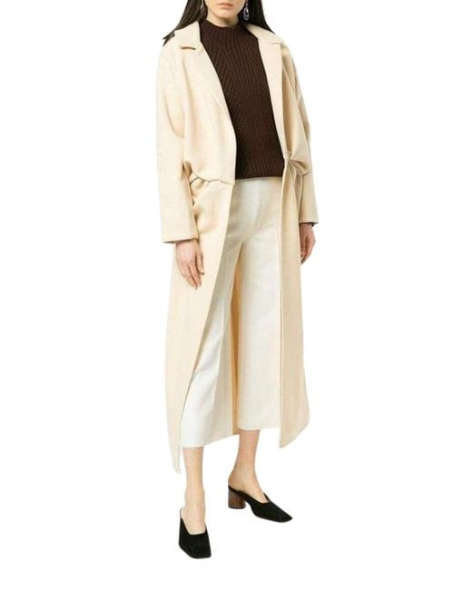 Jacquemus Natural Wrap Front Long Coat