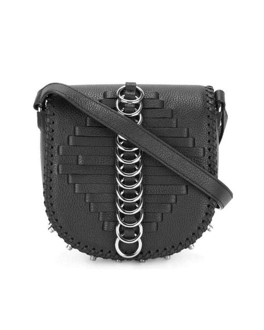 Alexander Wang Black Leather Lia Sling Crossbody Bag