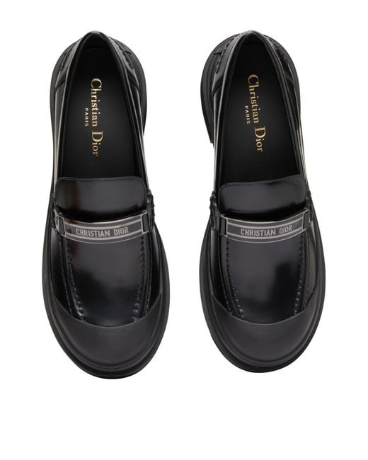Dior Black Code Leather Loafer