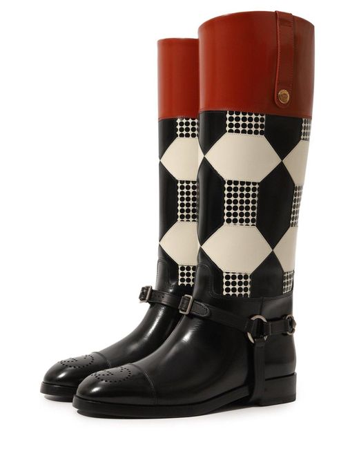 Gucci Brown Zelda Horsebit Harness Boot