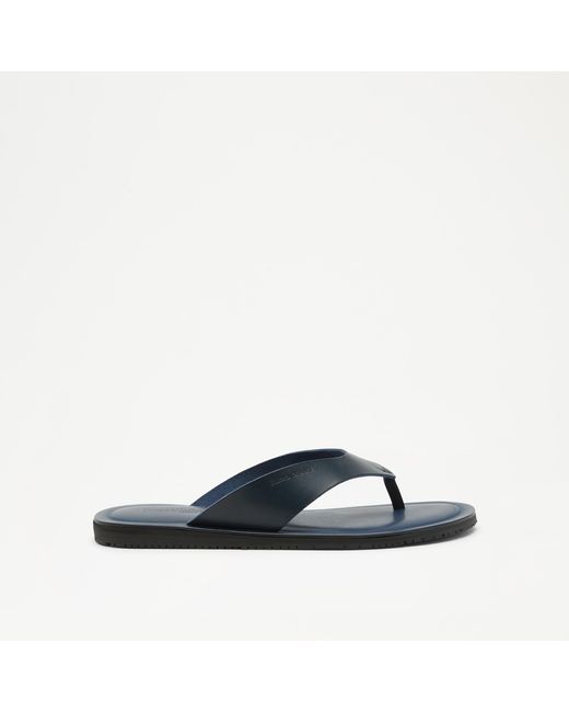 Russell & Bromley Blue Claremont Toe Post Sandal for men