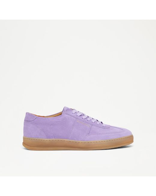 Russell & Bromley Bailey Men's Purple Suede Gum Sole Sneaker for men