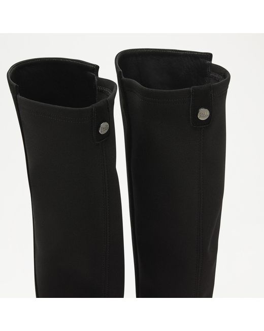 Russell & Bromley Infinite Women's Black Heeled Back Stretch Knee Boot