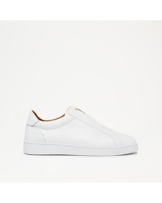 Russell & Bromley Boldon Men's White Slip On Sneaker for men