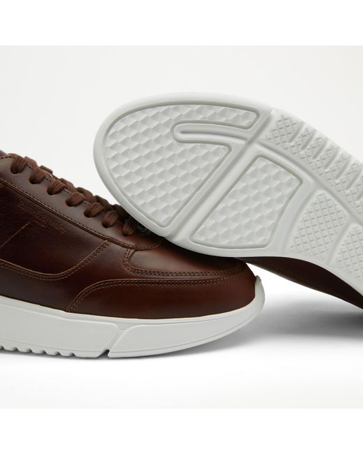 Russell & Bromley Brown Linford Laced Runner Sneaker for men