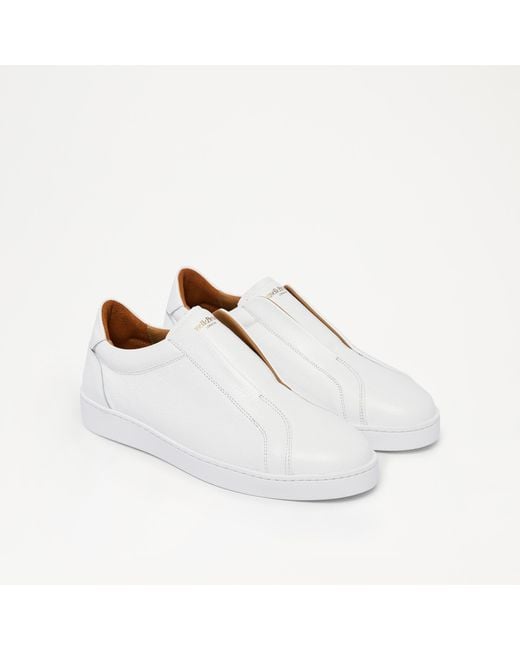 Russell & Bromley Boldon Men's White Slip On Sneaker for men