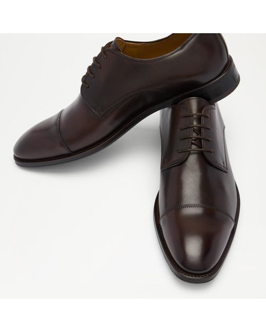 Russell & Bromley Brown Fulham Toe Cap Derby for men