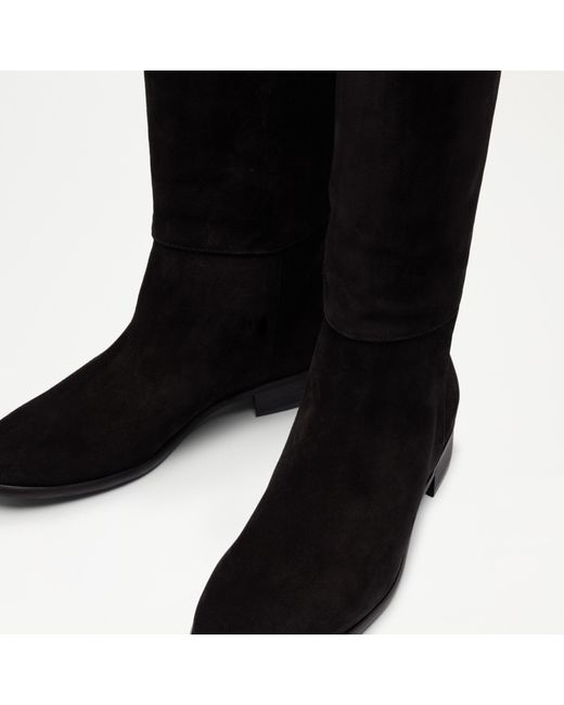 Russell & Bromley Black Intouch Pull-on Knee Boot