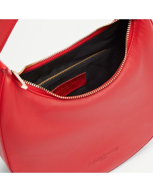 Russell & Bromley Milan Women's Red Curved Shoulder Bag