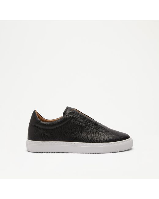 Russell & Bromley Black Boulder Slip On Trainer for men