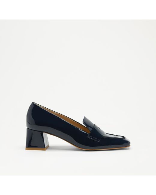 Russell & Bromley Blue Uptown Mid Mid-heel Loafer Pump
