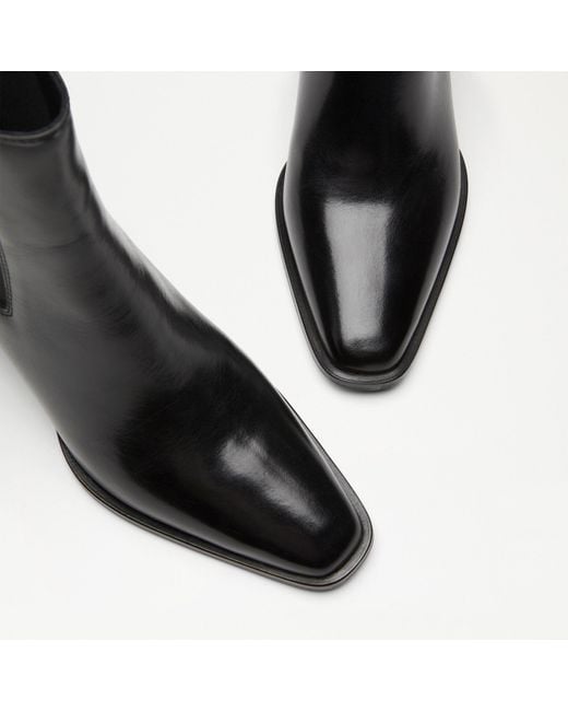 Russell & Bromley Black Calle Western Chelsea Boot